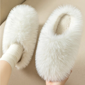 Non Slip Warm Long Plush Fulffy Fur Women Slippers